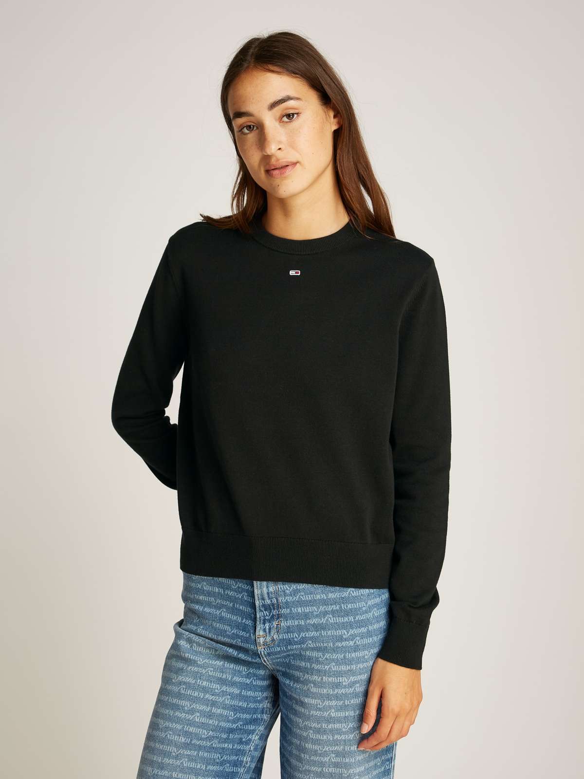 Свитер с круглым вырезом больших размеров. TJW ESSENTIAL CREW SWEATER EXT