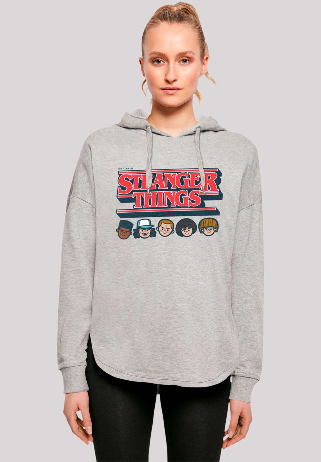 Толстовка с капюшоном Stranger Things Caricature Logo Netflix TV Series