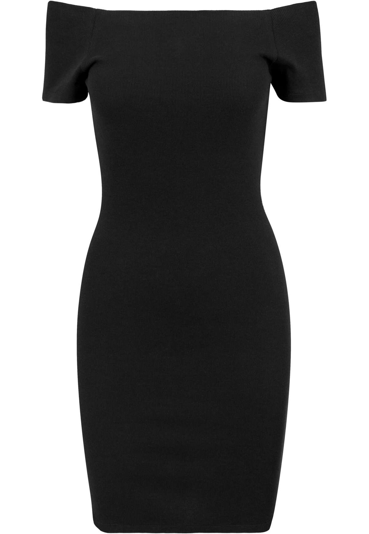 Платье-рубашка »Urban Classics Damen Ladies Off Shoulder Rib Dress«