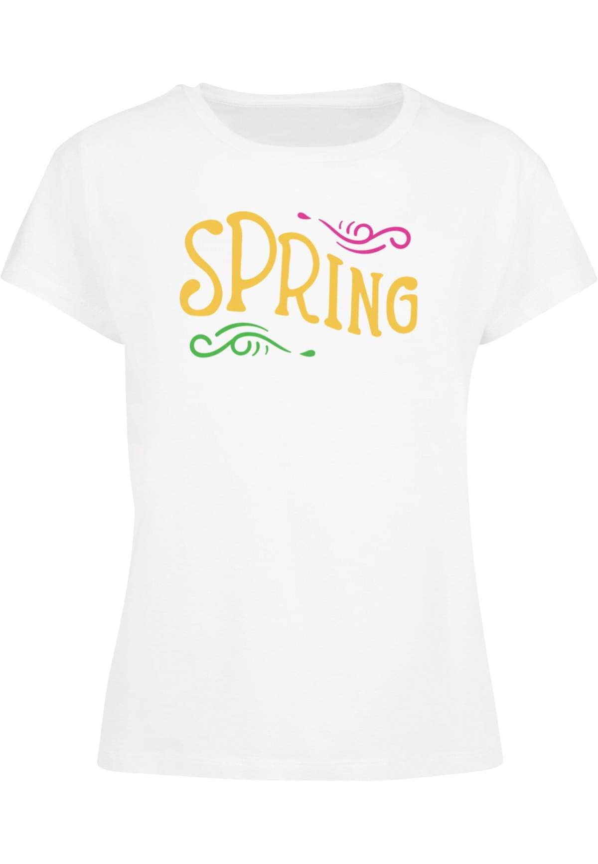 футболка »Damen Ladies Pretty Spring text - Box Tee«