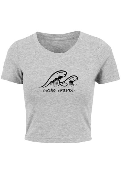 футболка Damen Ladies Summer - Make waves Cropped Tee
