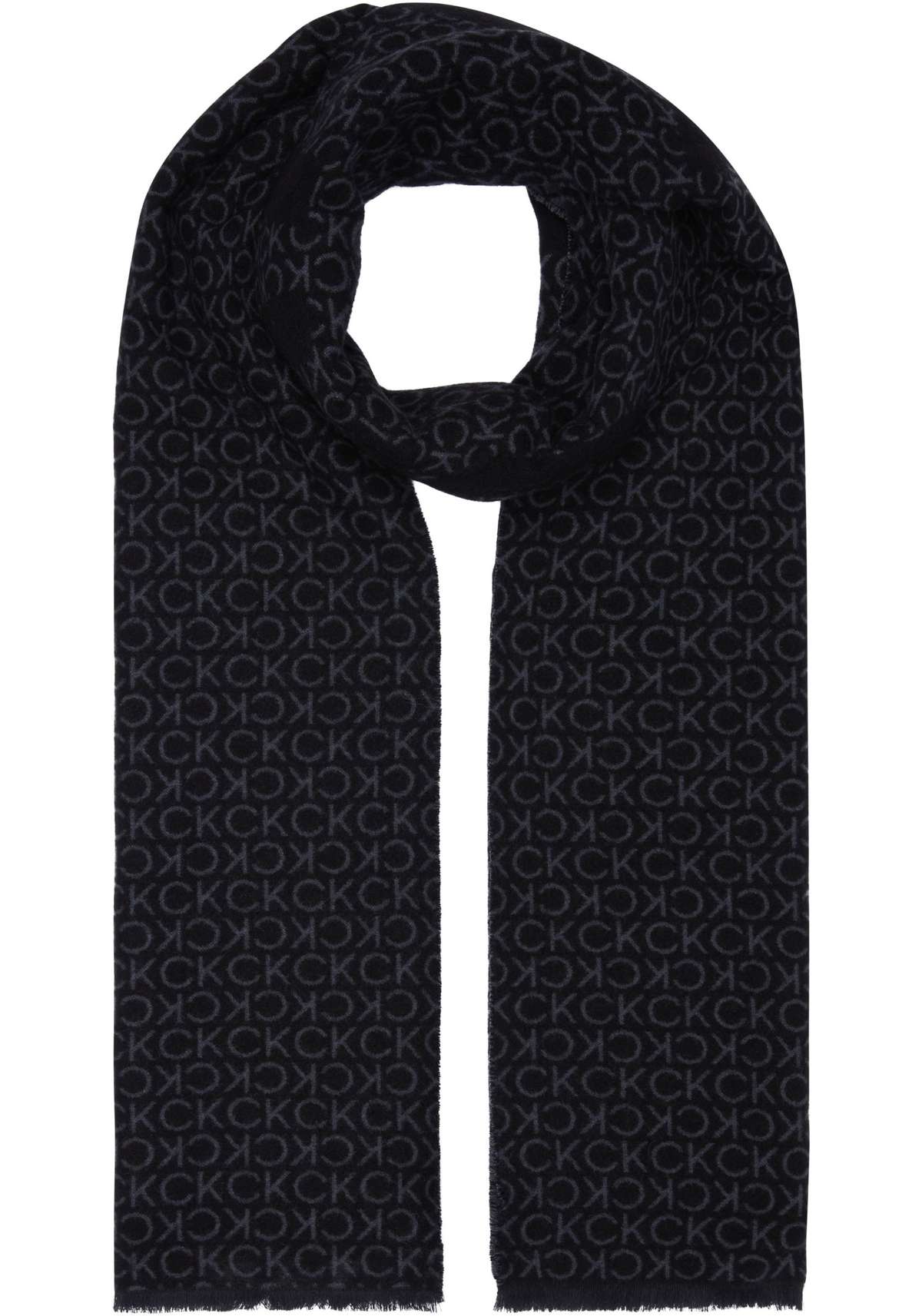 Шарф с монограммой-логотипом FRINGES TWO-TONE MONO MW SCARF