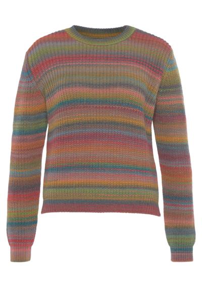 Вязаный свитер, с цветовым градиентом