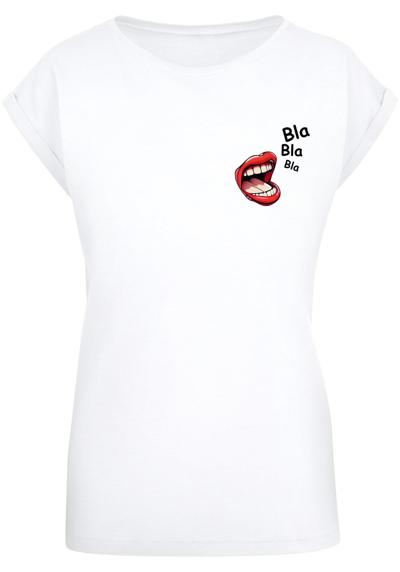 футболка »Damen Ladies Bla Bla Bla Comic Extended Shoulder Tee«