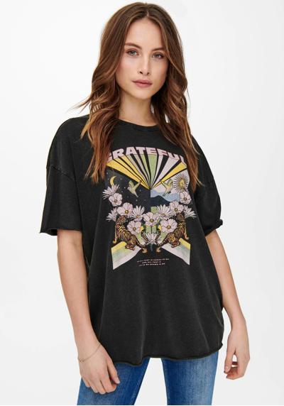 рубашка с круглым вырезом ONLLUCY OVERSIZE S/S TIGER TOP JRS