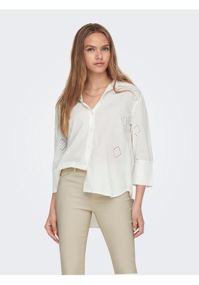 Блузка-рубашка с вышивкой в виде люверсов TALLIE 3/4 LONG SHIRT WVN NOOS