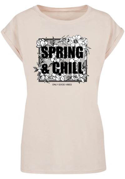футболка Damen Ladies Spring And Chill Extended Shoulder Tee