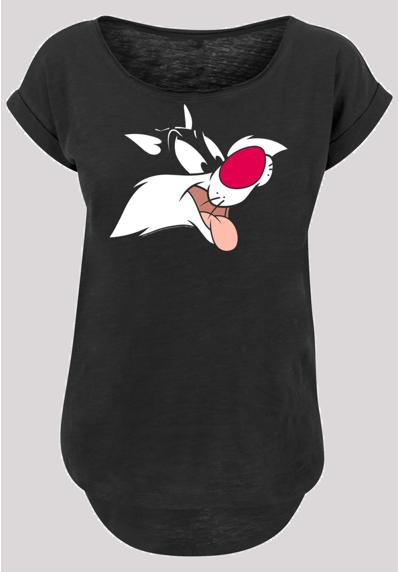Рубашка с коротким рукавом Damen Looney Tunes Sylvester with Ladies Long Slub Tee