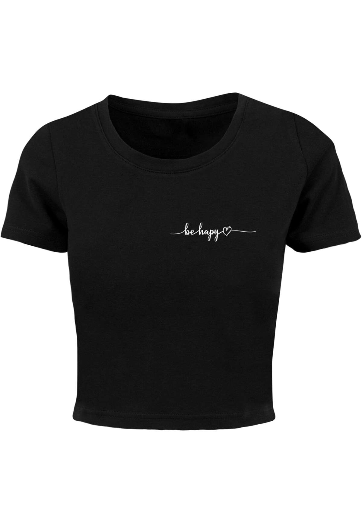 футболка Damen Ladies Be Happy Cropped Tee