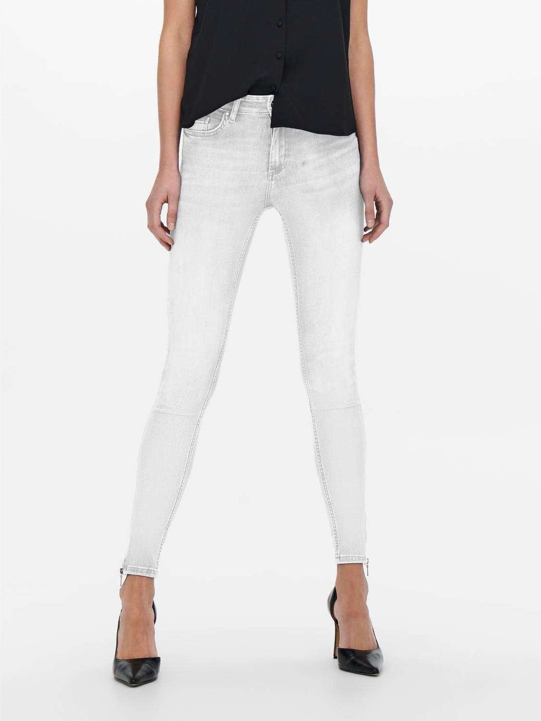 Джинсы скинни ONLBLUSH MID SKINNY ANKLE ZIP DNM BOX