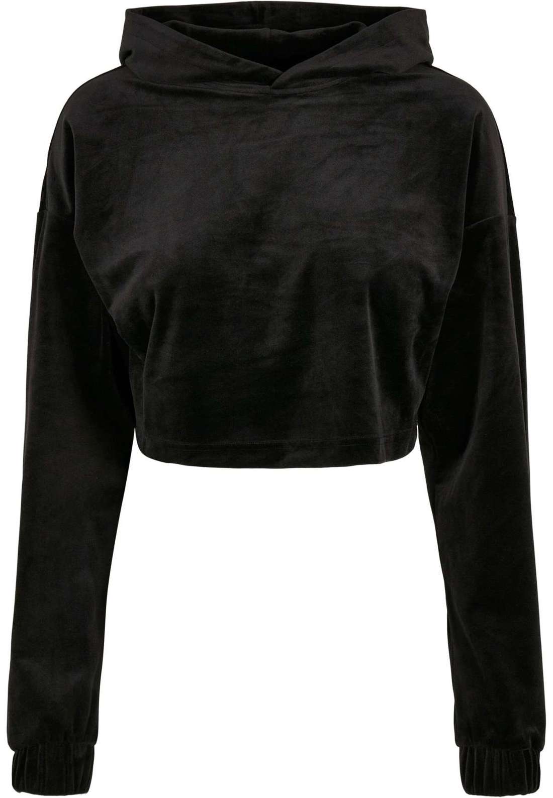 Толстовка с капюшоном Urban Classics Damen Ladies Cropped Velvet Oversized Hoody