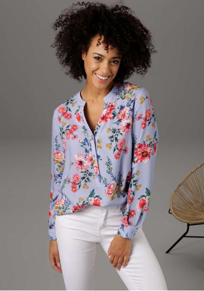 Блуза-слип с ярким цветочным принтом