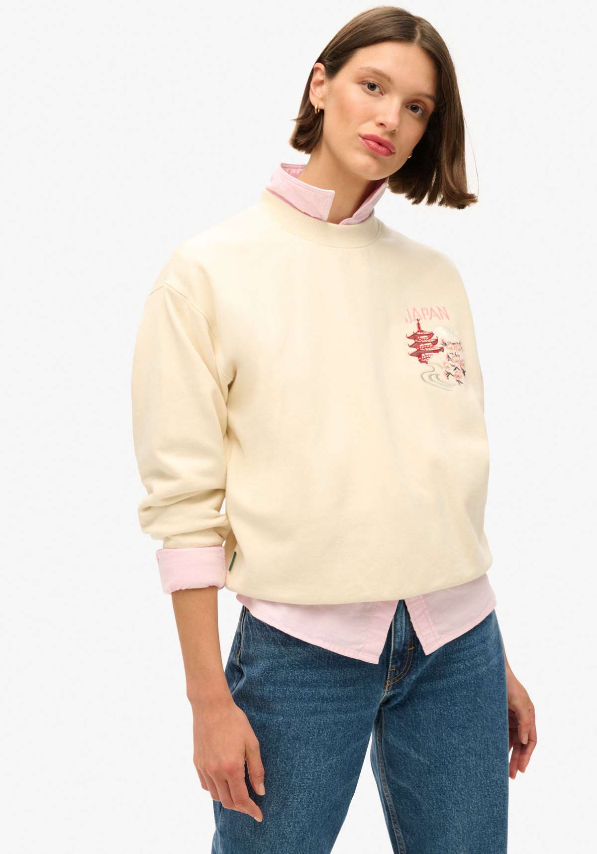 толстовка »SUIKA EMBROIDERED LOOSE SWEAT«