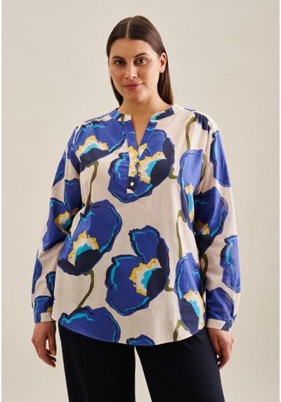 Классическая блузка, туника с цветочным принтом