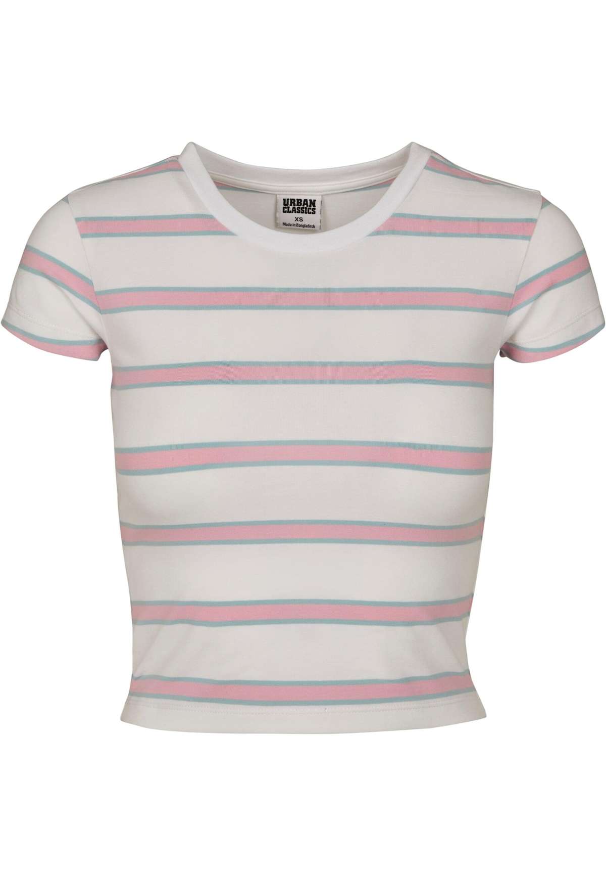 футболка Urban Classics Damen Ladies Stripe Cropped Tee