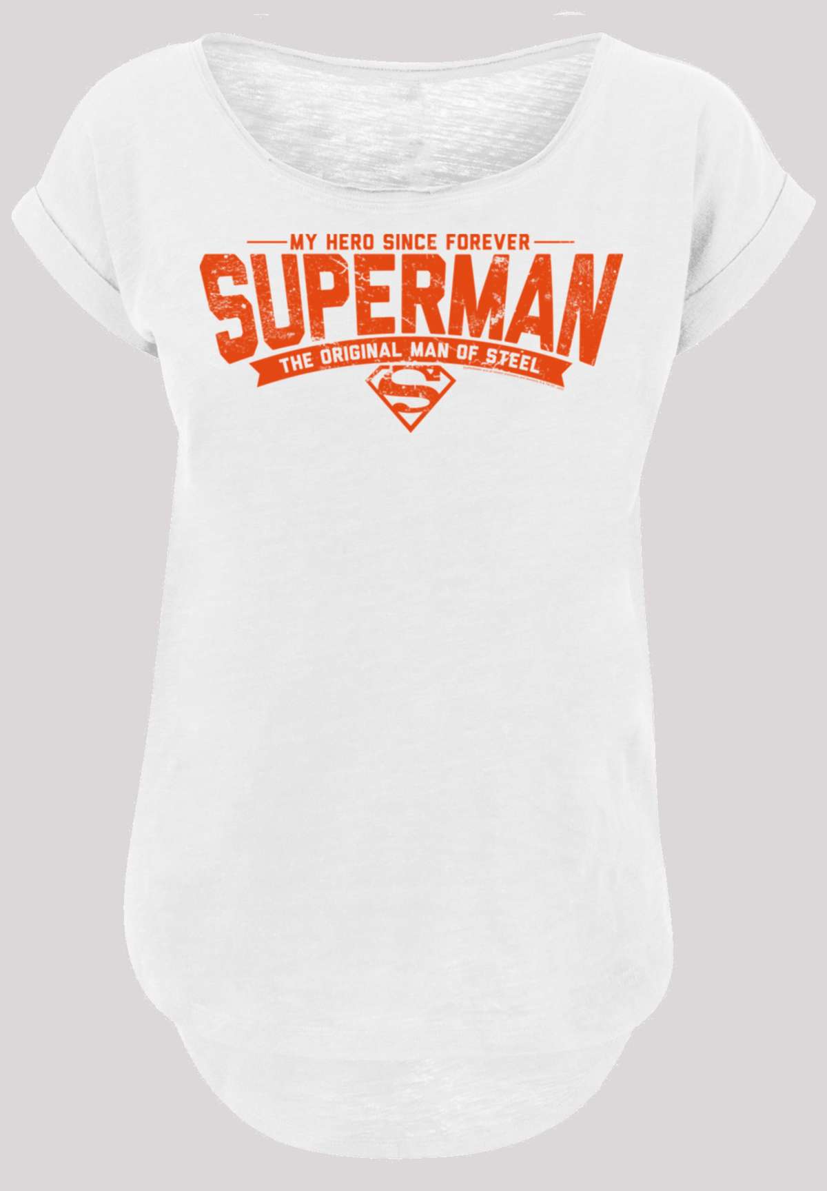 Рубашка с коротким рукавом »Damen Superman My Hero -BLK with Ladies Long Slub Tee«