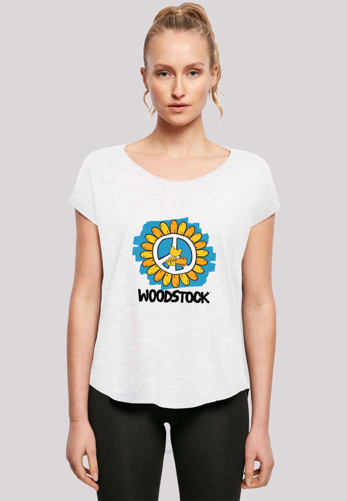 футболка »Woodstock Artwork Flower Peace«