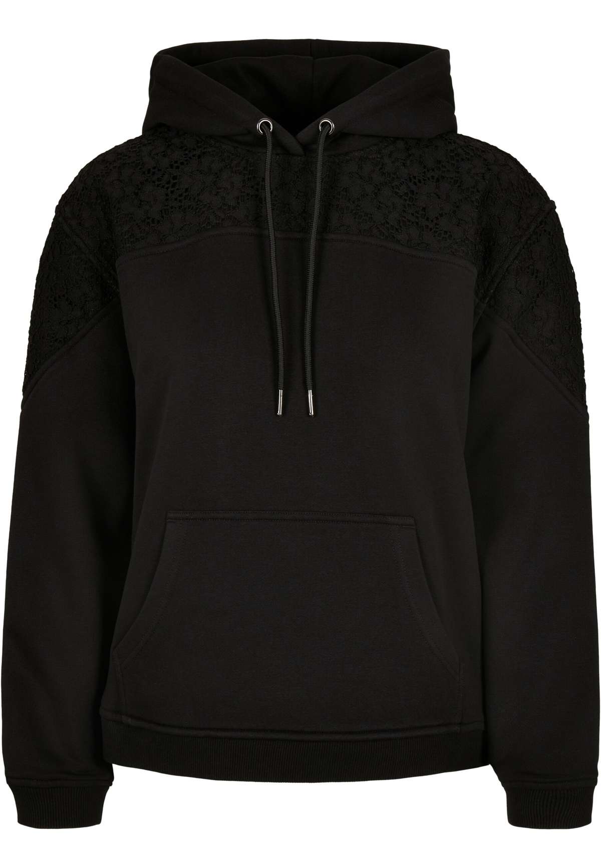 Толстовка с капюшоном Urban Classics Damen Ladies Lace Inset Hoody