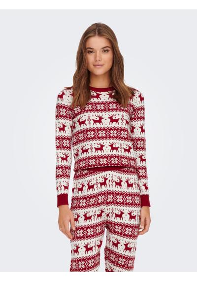 Рождественский свитер »ONLXMAS COMFY SNOWFLAKE L/S PULLOVER KNT«