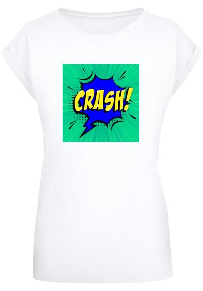 футболка »Damen Ladies CRASH Comic Extended Shoulder Tee«