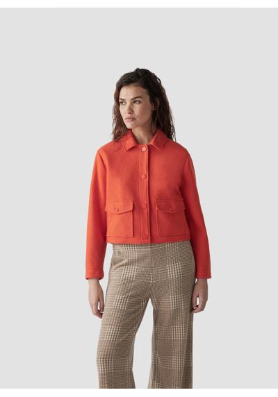 Блуза Kurzjacke in leuchtendem Orange für einen trendigen Look