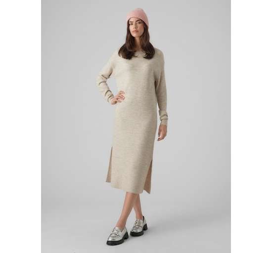 Трикотажное платье VMLEFILE LS BOATNECK CALF DRESS NOOS