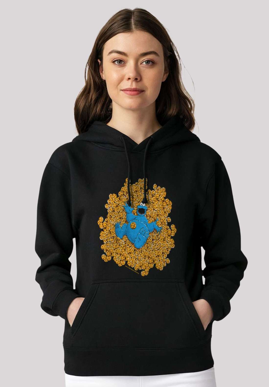 Толстовка с капюшоном Sesamstraße Cookie Monster Coockie Bad