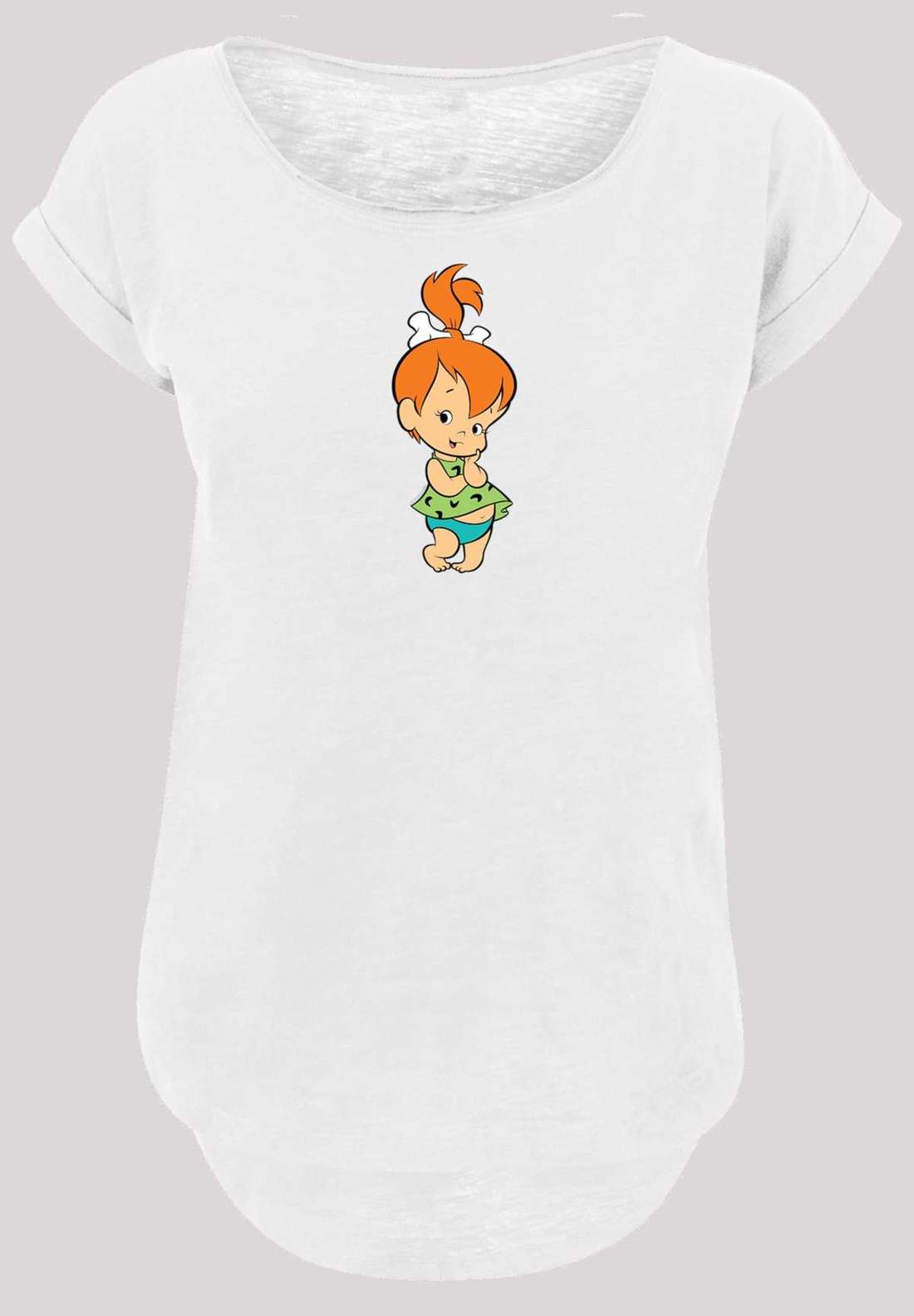 Рубашка с коротким рукавом Damen Pebbles Flintstone with Ladies Long Slub Tee