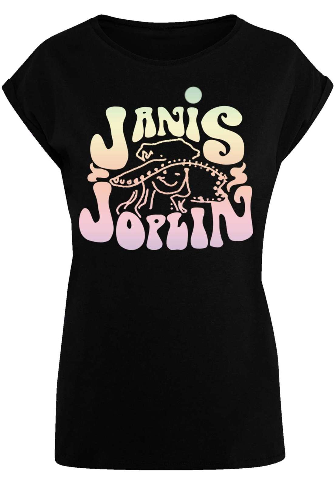 футболка PLUS SIZE Janis Joplin Pastel Logo