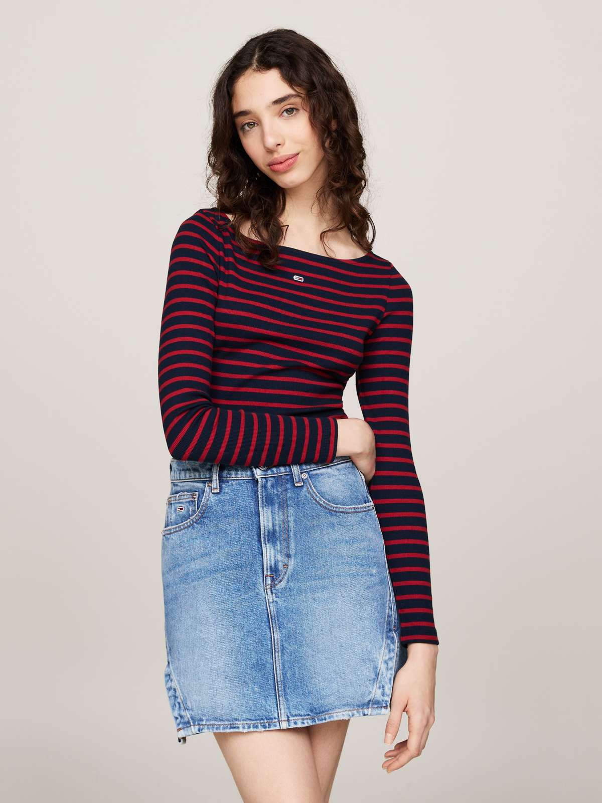 Рубашка с длинными рукавами в полоску TJW BRETON STRIPE LS