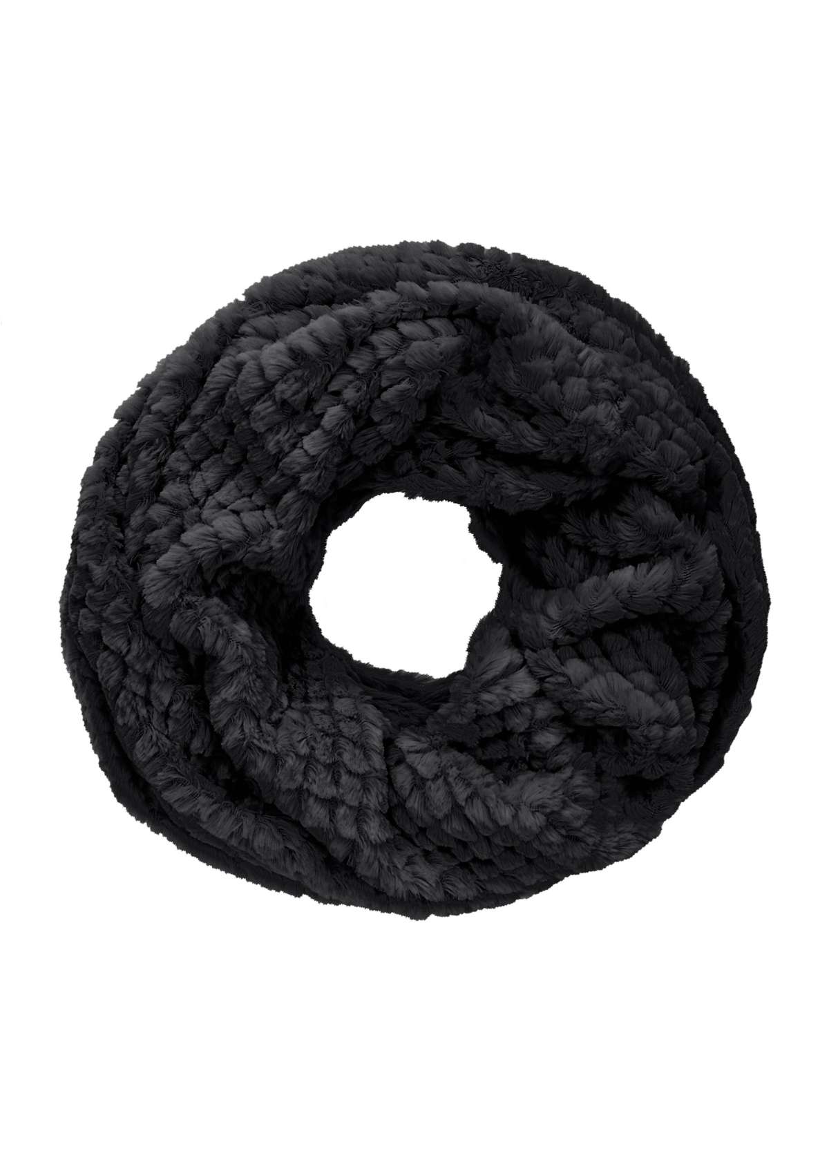 Петля, мягкий материал, объемный флисовый шарф, утеплитель для шеи VEGAN.
