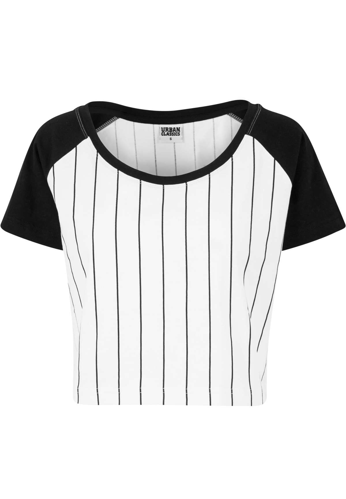 футболка »Urban Classics Damen Ladies Cropped Baseball Tee«