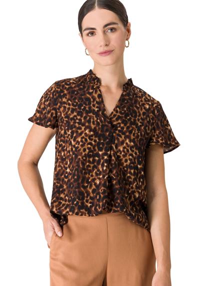 Классическая блузка zero Bluse mit Leoprint