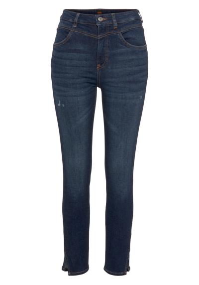 Джинсы с 5 карманами и открытым... Kitt High Rise Hochbund High Waist Premium Denim Jeans