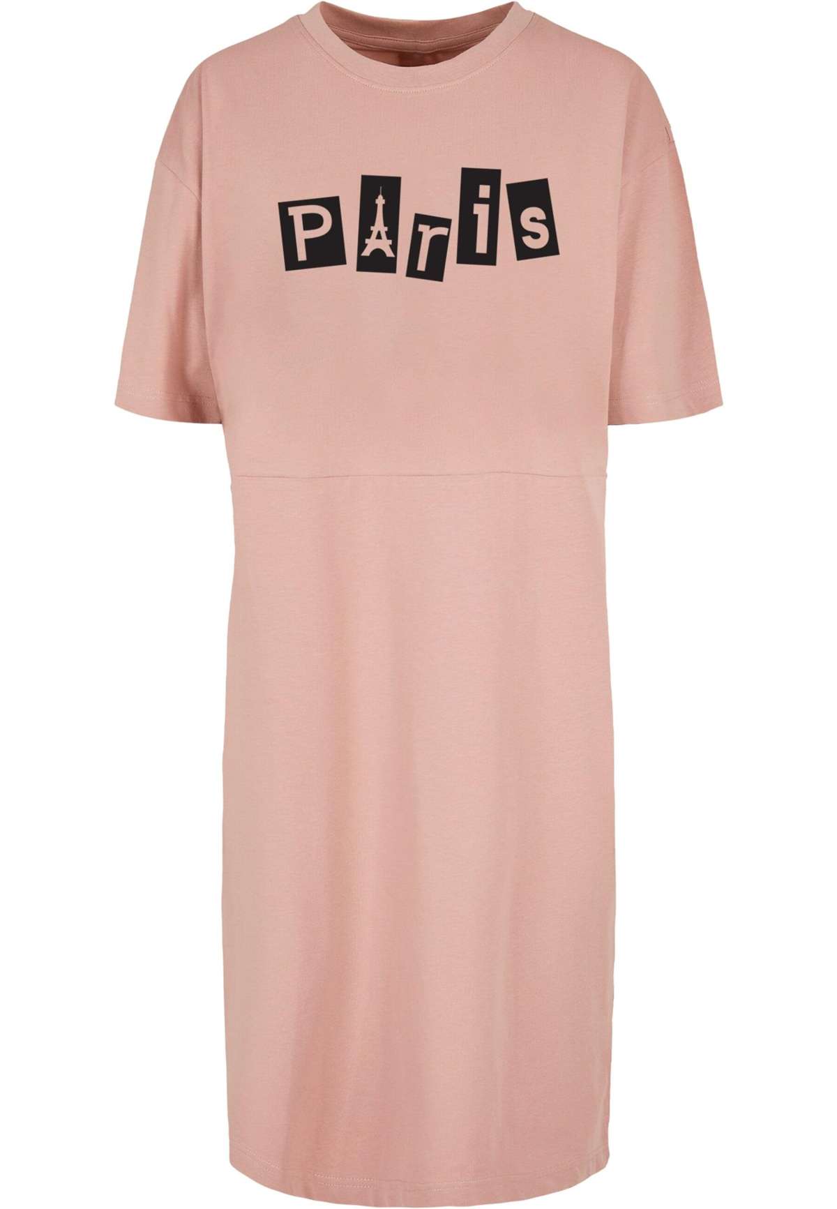 Платье-рубашка »Damen Ladies Paris Organic Oversized Slit Tee Dress«