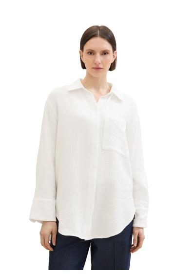 Блуза с длинными рукавами со структурой