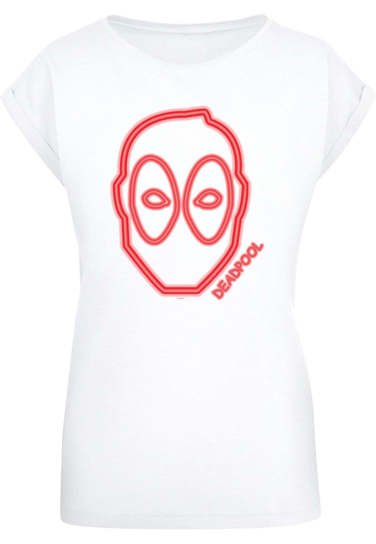 футболка »Damen Ladies Deadpool - Neon Head T-Shirt«