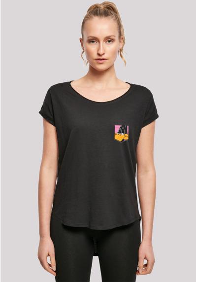 футболка Looney Tunes Daffy Duck Face Faux Pocket