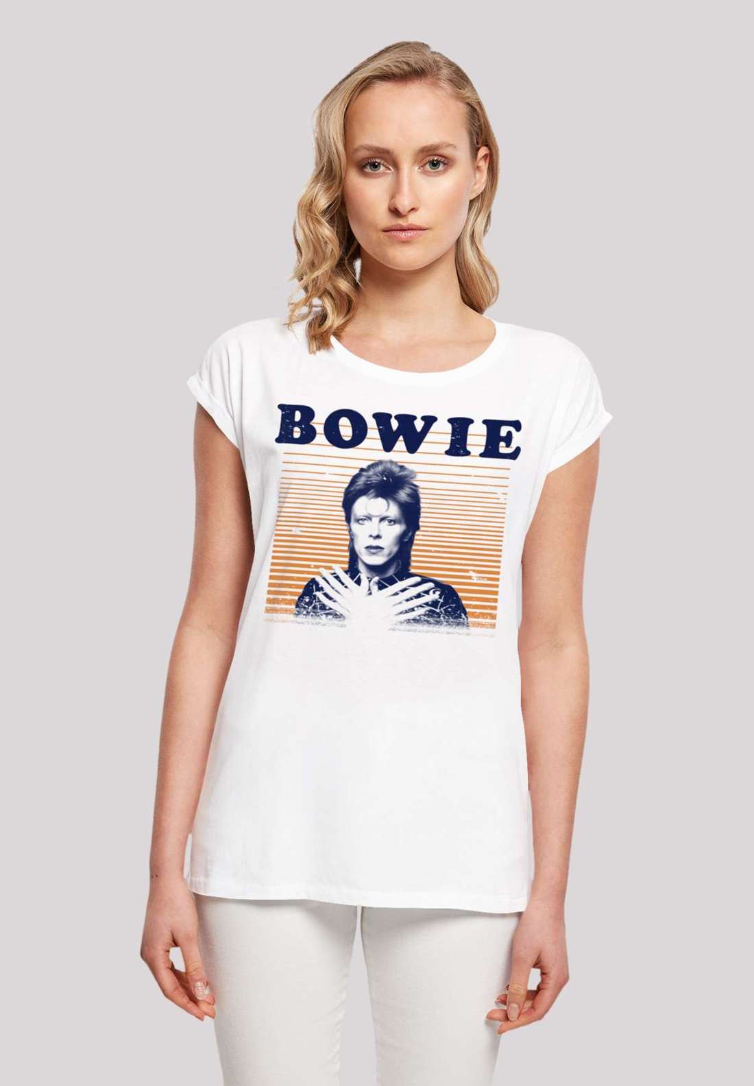 футболка David Bowie Orange Stripes