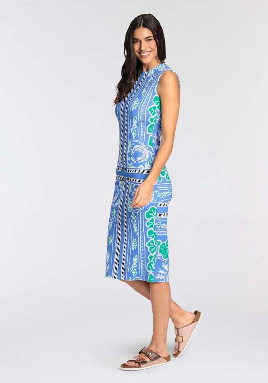 Платье с принтом по всей поверхности