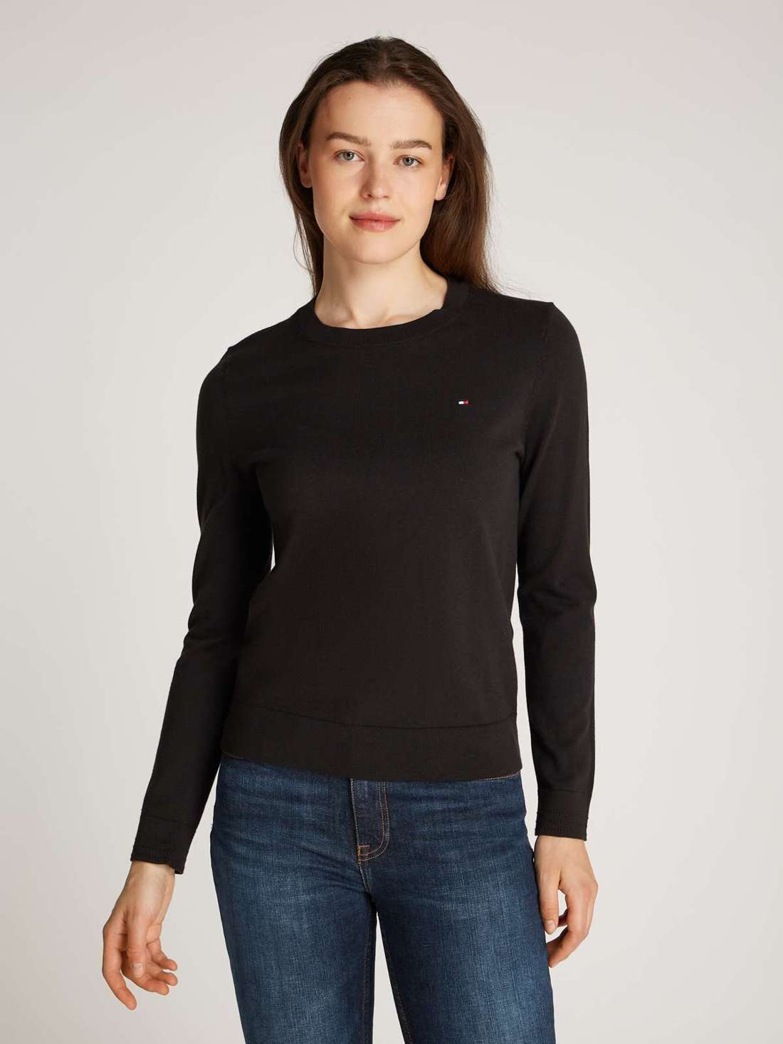Свитер с круглым вырезом и вышивкой логотипа CO JERSEY STITCH LS C-NK SWT