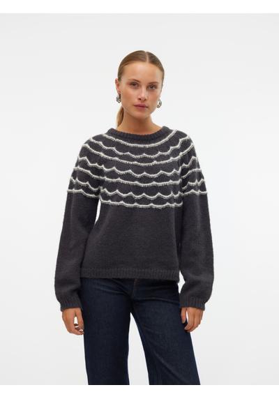 Свитер с круглым вырезом VMCHARMAINE LS O-NECK PULLOVER GA BOO