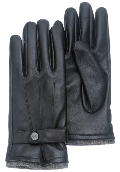 Кожаные перчатки с защитой от сенсорного экрана — можно управлять 10 пальцами.