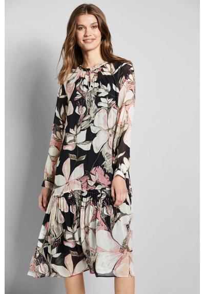 Платье-блузка с цветочным принтом