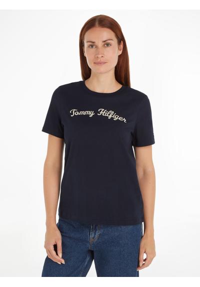 Рубашка с короткими рукавами и надписью Tommy Hilfiger Script. »REG SCRIPT C-NK SS«