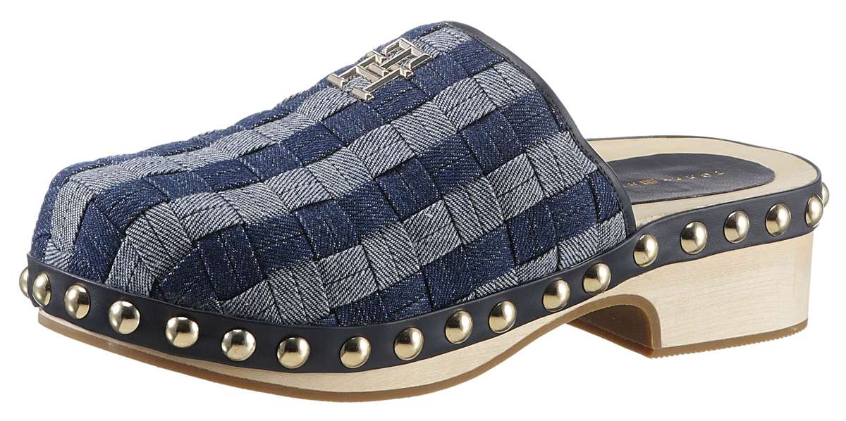 Сабо в модном ретро-стиле TH DENIM CONTRAST CLOG