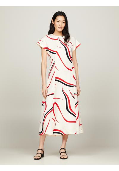 Платье миди с узором по всей поверхности RIBBON F&F SS MIDI DRESS