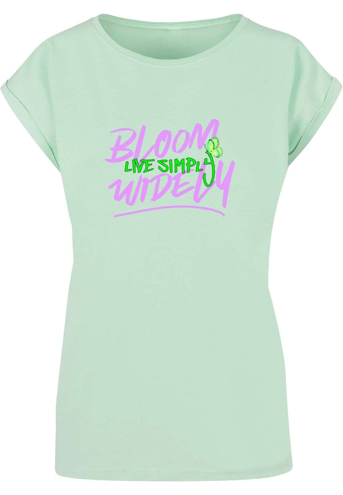 футболка Damen Ladies Bloom Widely Extended Shoulder Tee