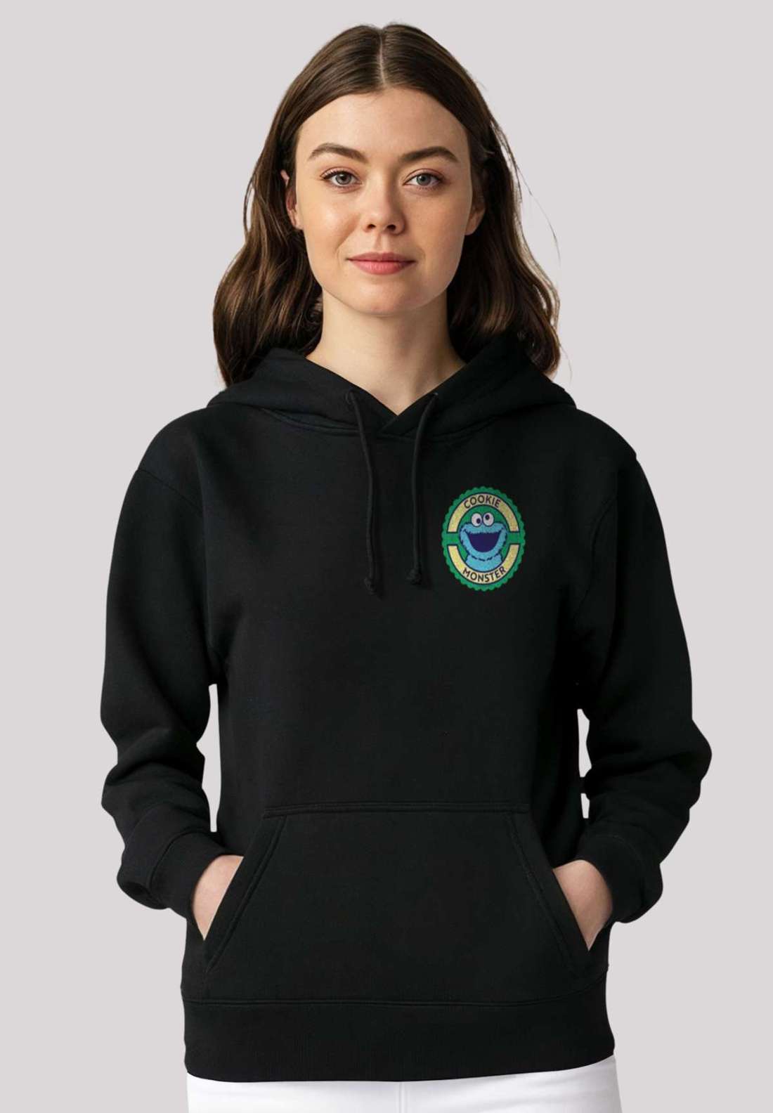Толстовка с капюшоном Sesamstraße Cookie Monster Sticker