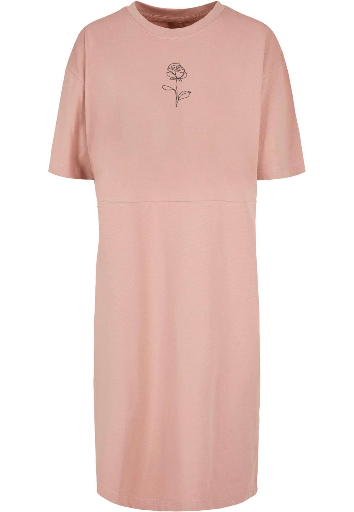 Платье-рубашка Damen Ladies Rose Oversized Slit Tee Dress